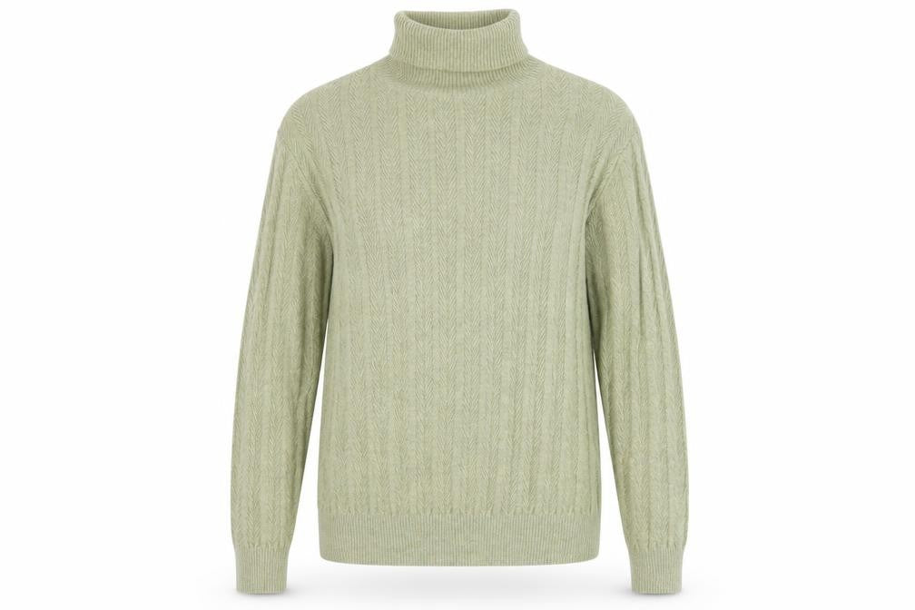 Marciano by Guess Womens Beige Roll Neck Cashmere Blend Jumper L