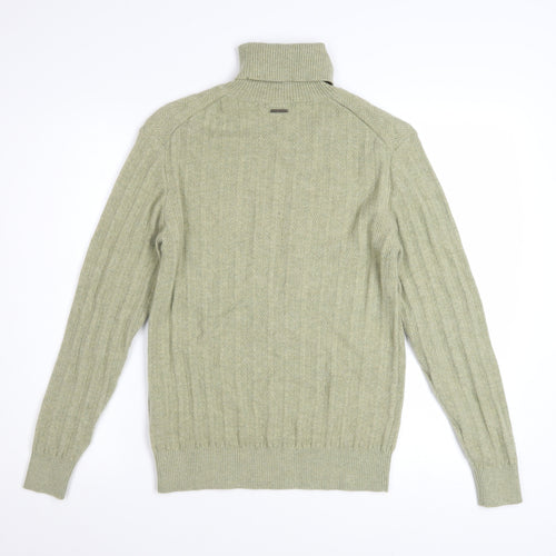 Marciano by Guess Womens Beige Roll Neck Cashmere Blend Jumper L