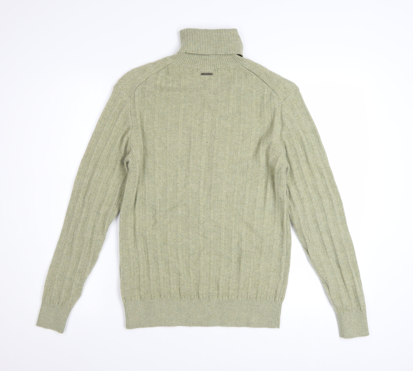 Marciano by Guess Womens Beige Roll Neck Cashmere Blend Jumper L