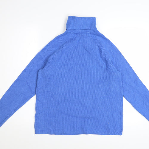 Marks and Spencer Women’s Blue Roll Neck Knit Jumper Size M