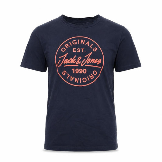 Jack & Jones Boys Blue Logo Print Cotton T-Shirt 14 Years