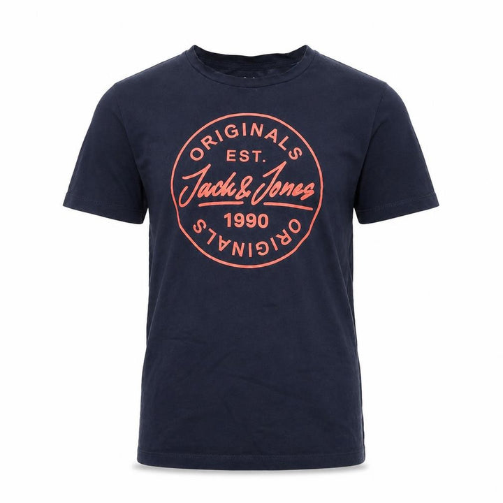 Jack & Jones Boys Blue Logo Print Cotton T-Shirt 14 Years