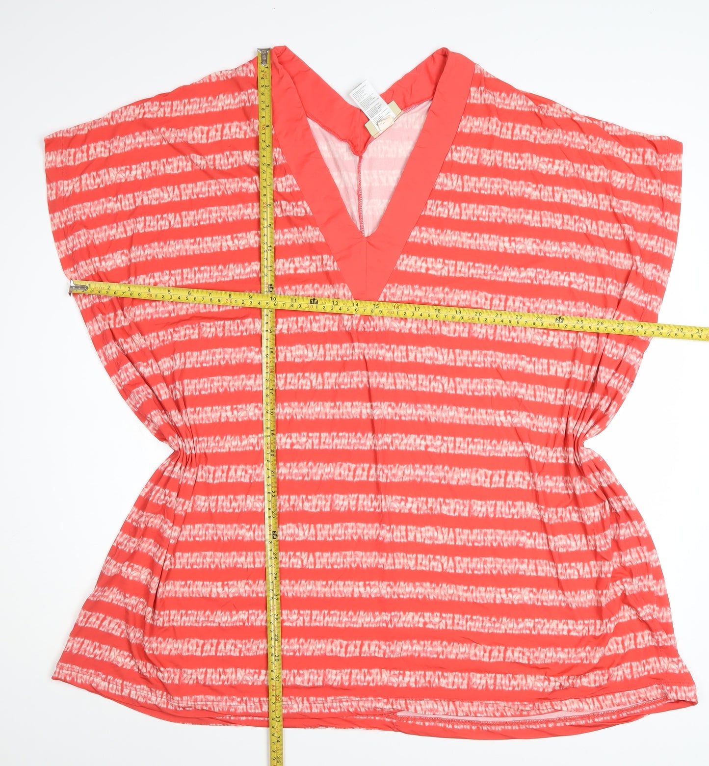 Michael Kors Womens Pink Striped Beach Cover Up XS