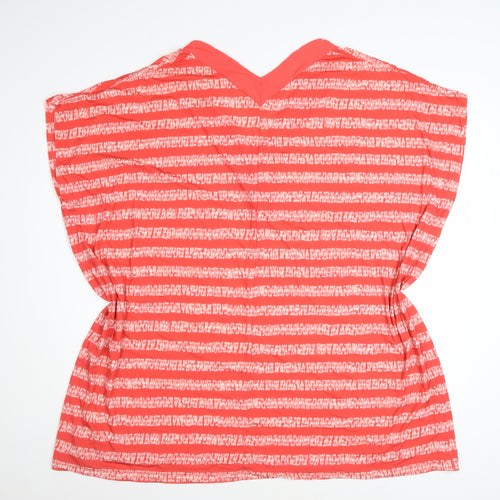 Michael Kors Womens Pink Striped Beach Cover Up XS
