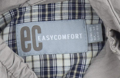 EasyComfort Women's Beige Hooded Parka Coat Size 10 Belted Cotton Blend