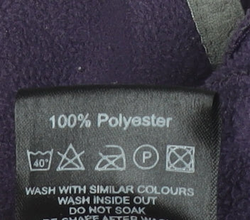 TOG24 Women Purple Fleece Waistcoat Size 10-12 Full Zip Outdoor Vest