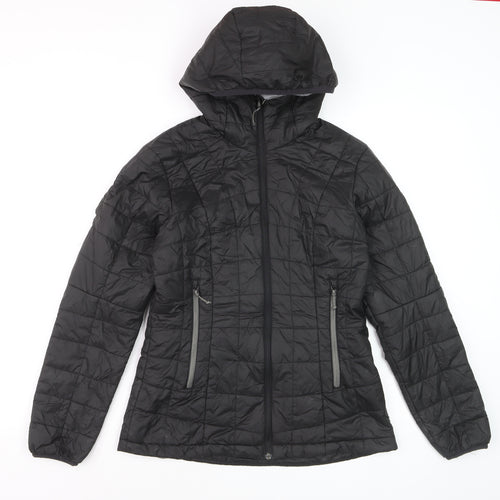 Decathlon Men's Black Hooded Puffer Jacket Size M 40in