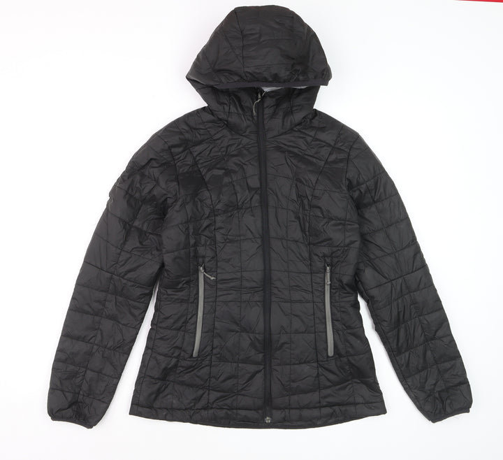 Decathlon Men's Black Hooded Puffer Jacket Size M 40in