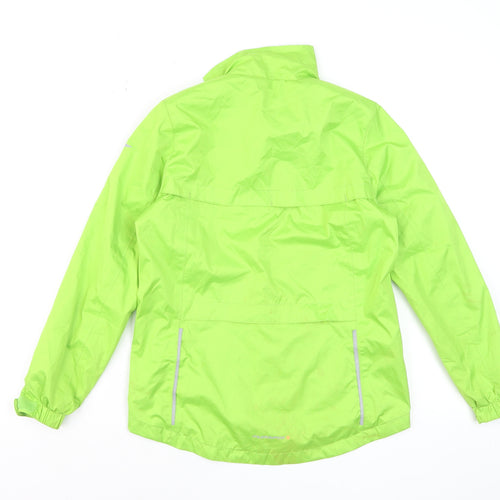 Muddyfox Boys Green Reflective Windbreaker Jacket 9-10 Years Polyester Activewear