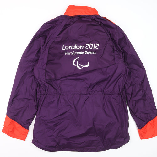 Adidas Women's Purple Waterproof London 2012 Hooded Jacket Size M