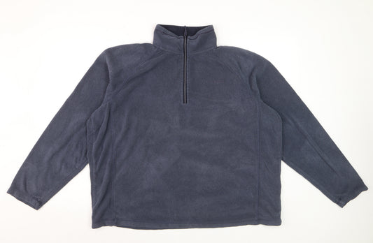 Craghoppers Men's Blue XL Fleece 1/4 Zip Pullover Sweatshirt