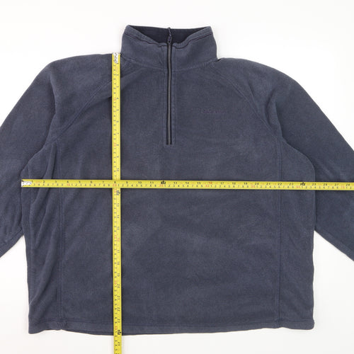 Craghoppers Men's Blue XL Fleece 1/4 Zip Pullover Sweatshirt
