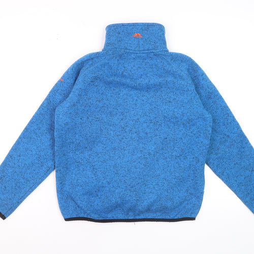Trespass Boys Blue Fleece Full Zip Jacket Size 9-10 Years Outdoor Hiking