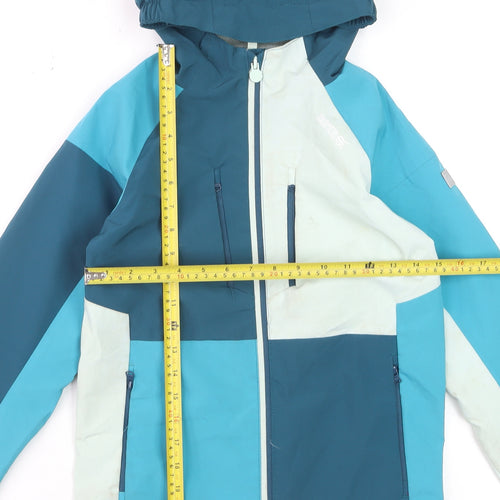 Regatta Boys Blue Waterproof Hooded Rain Coat Jacket 9-10 Years