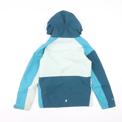 Regatta Boys Blue Waterproof Hooded Rain Coat Jacket 9-10 Years