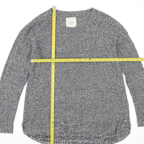 Archy & Co. Women's Grey Knit Pullover Jumper Size M