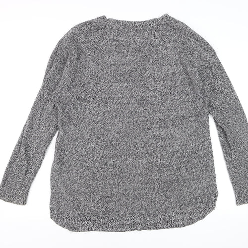 Archy & Co. Women's Grey Knit Pullover Jumper Size M