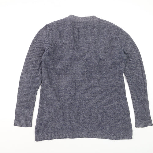FatFace Women's Blue Size 14 V-Neck Long Sleeve Cardigan