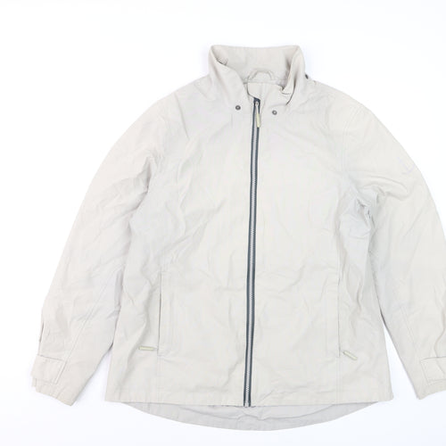 Seasalt Cornwall Women’s Beige Lagoon Waterproof Mid-Length Jacket UK14