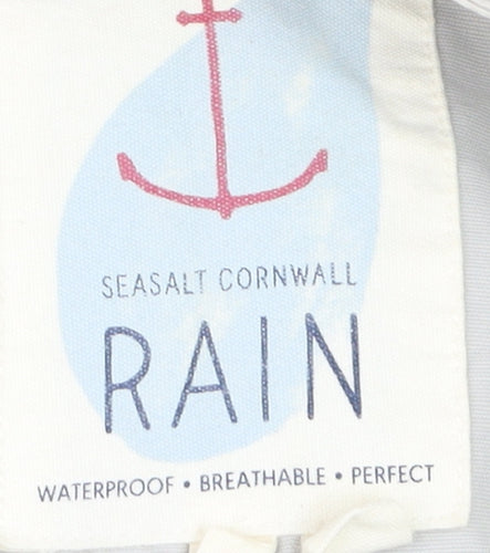 Seasalt Cornwall Women’s Beige Lagoon Waterproof Mid-Length Jacket UK14