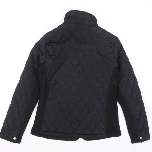 Avenue Women's Black Quilted Mid-Length Jacket Size 12
