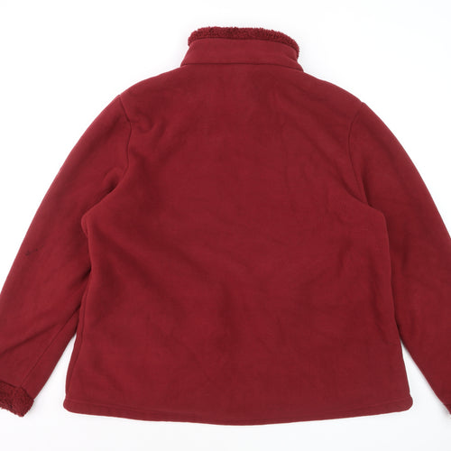 Regatta Women's Red Fleece Jacket Size 24 Full Zip Outdoor