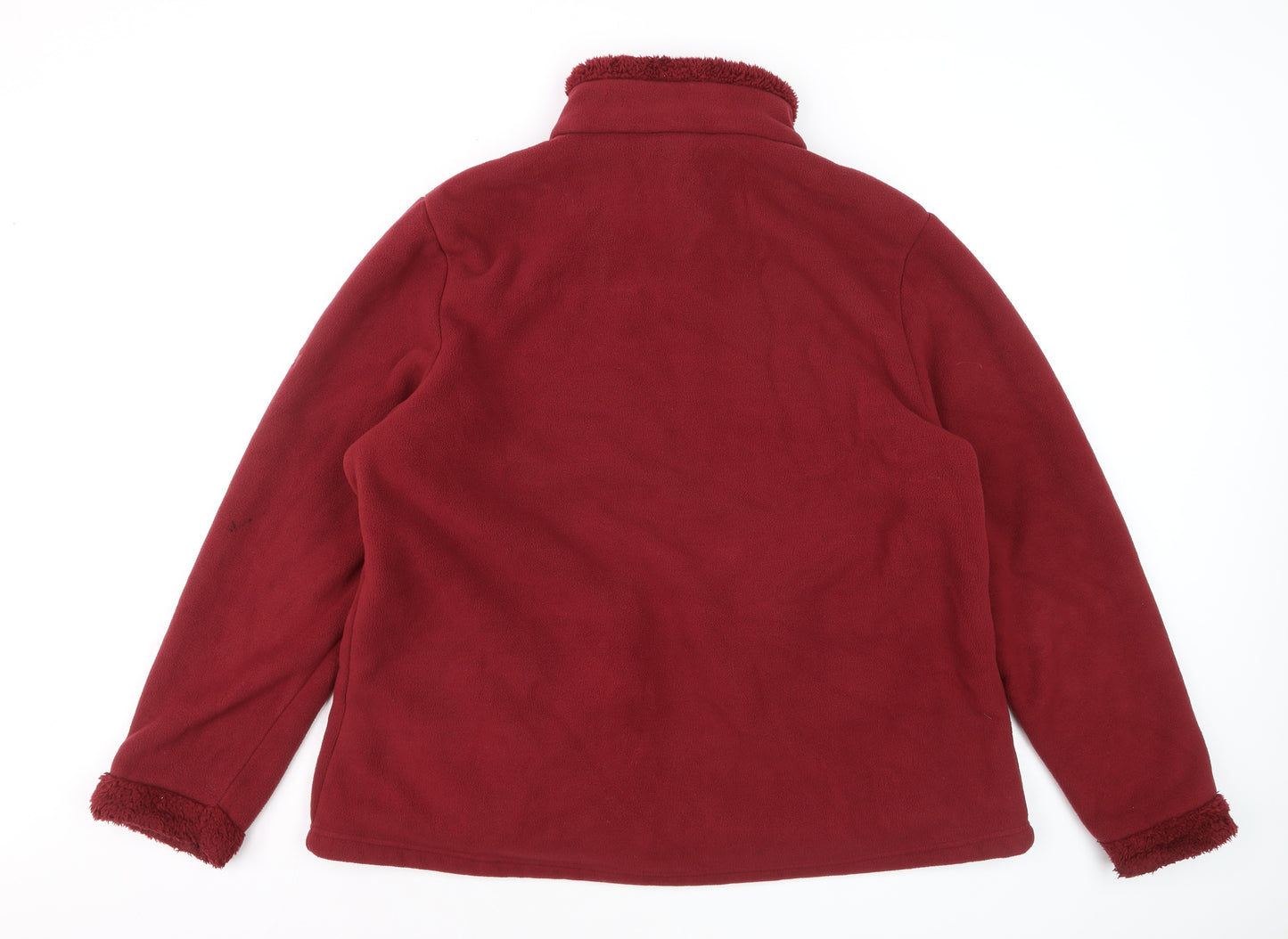 Regatta Women's Red Fleece Jacket Size 24 Full Zip Outdoor