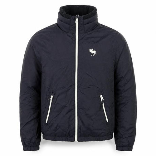 Abercrombie & Fitch Men’s Blue Nylon Bomber Jacket Size S