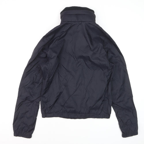 Abercrombie & Fitch Men’s Blue Nylon Bomber Jacket Size S