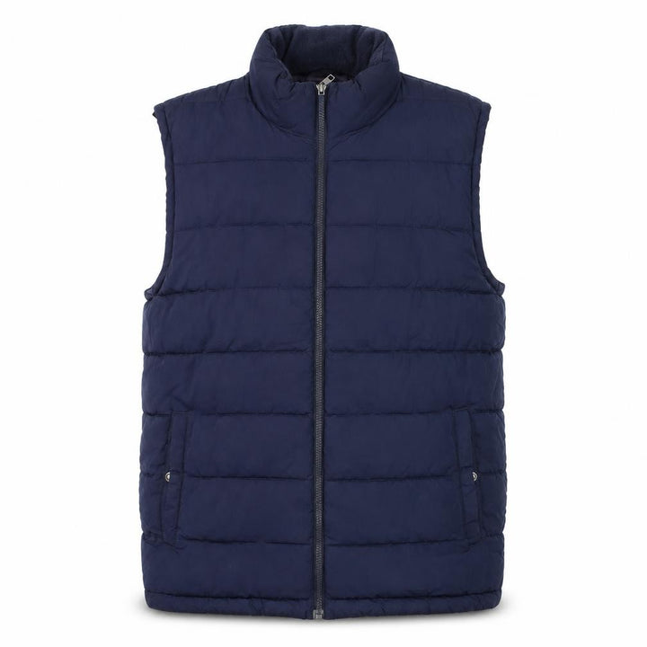 Gap Men's Blue Puffer Waistcoat Gilet M Full Zip Quilted Vest