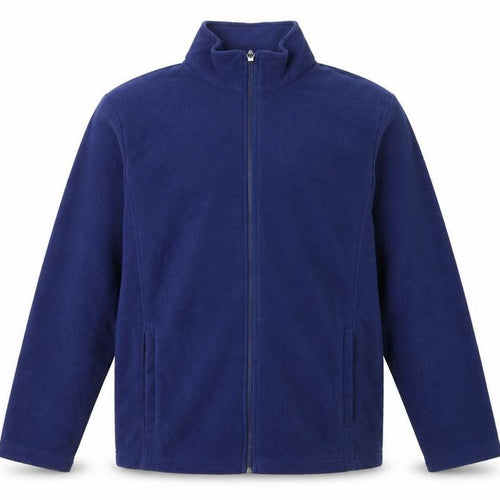 Lands' End Men's Blue Fleece Full Zip Jacket Size L Regular