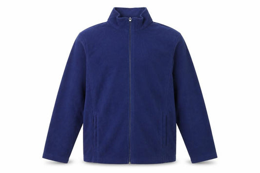 Lands' End Men's Blue Fleece Full Zip Jacket Size L Regular