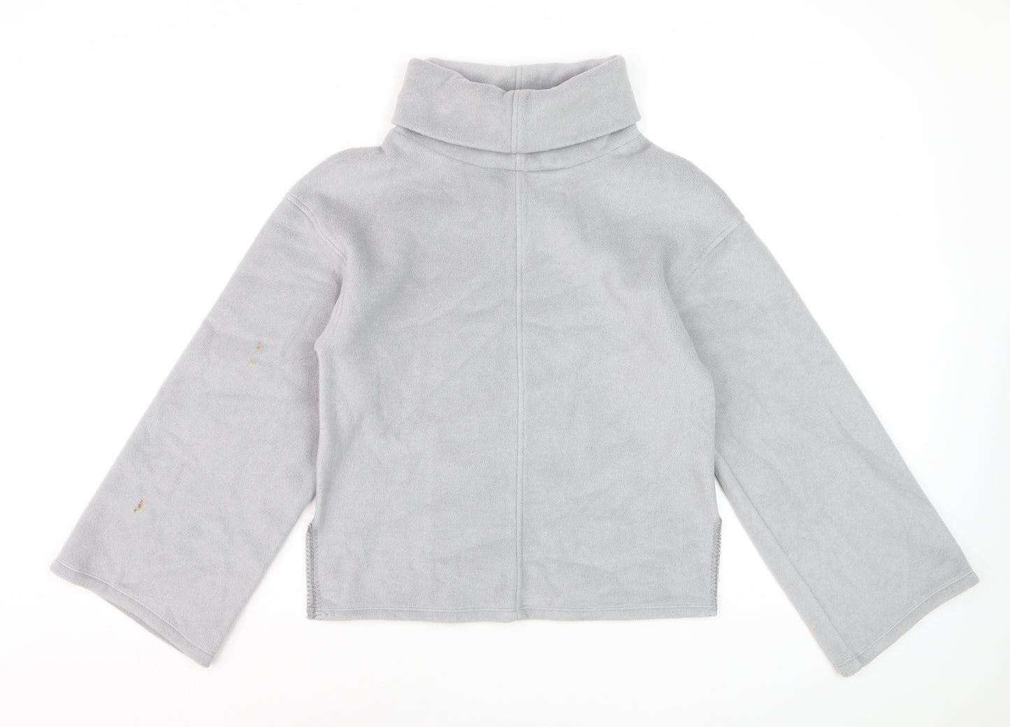 Marks and Spencer Women’s Grey Roll Neck Fleece Sweatshirt Size S