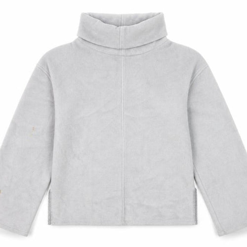 Marks and Spencer Women’s Grey Roll Neck Fleece Sweatshirt Size S