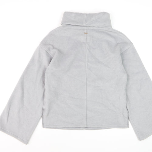 Marks and Spencer Women’s Grey Roll Neck Fleece Sweatshirt Size S