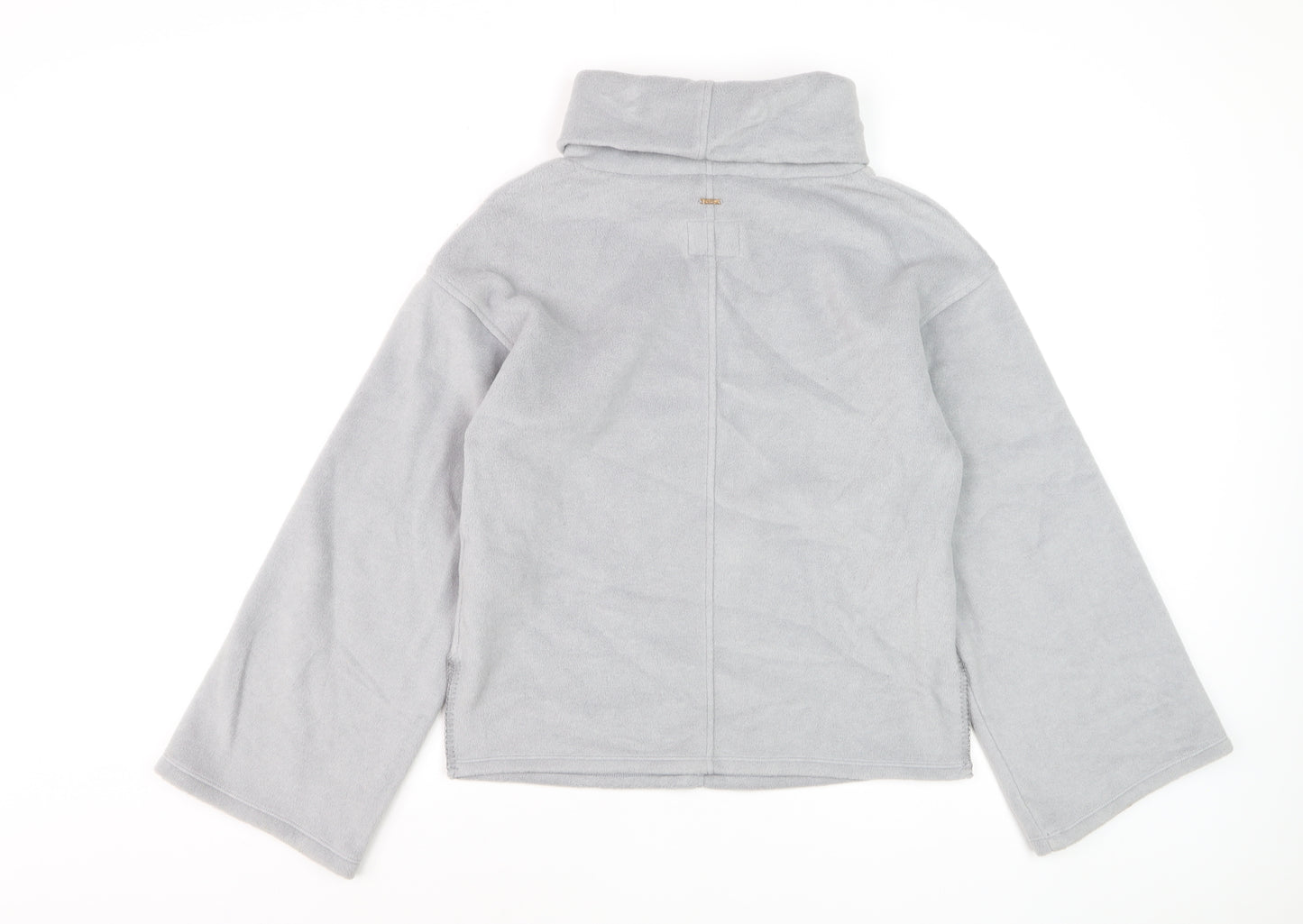 Marks and Spencer Women’s Grey Roll Neck Fleece Sweatshirt Size S