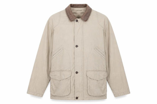 Marks and Spencer Men's Beige Cotton Lined Jacket Size L