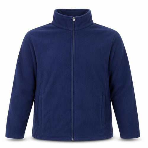 Lands' End Men's Blue Fleece Full Zip Jacket Size L