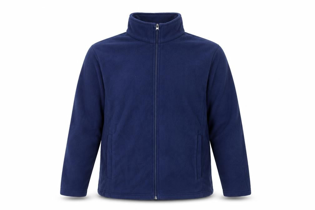Lands' End Men's Blue Fleece Full Zip Jacket Size L