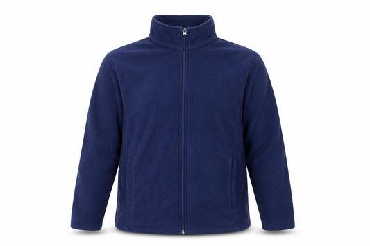 Lands' End Men's Blue Fleece Full Zip Jacket Size L