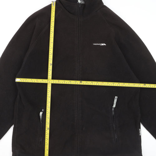 Trespass Men's Black Fleece Full Zip Lightweight 2XL Jacket