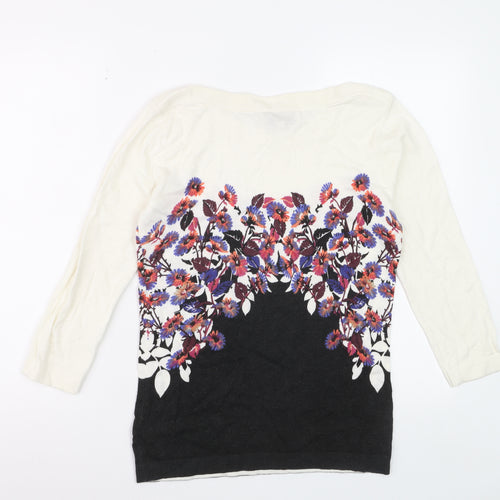 Next Women's Multicoloured Floral Knit Pullover Jumper UK 10