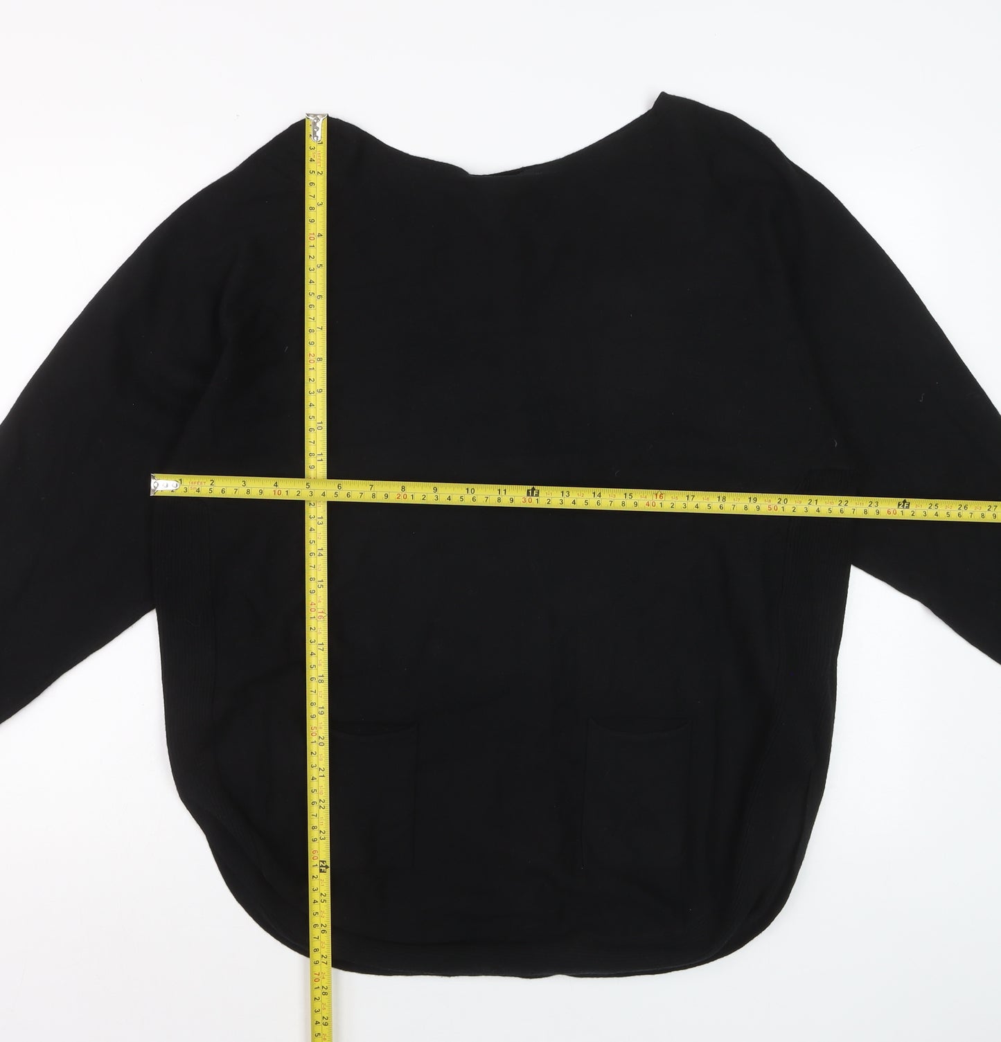 Stella Morgan Womens Black Bow Back Long Sleeve Knit Jumper UK10