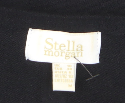 Stella Morgan Womens Black Bow Back Long Sleeve Knit Jumper UK10