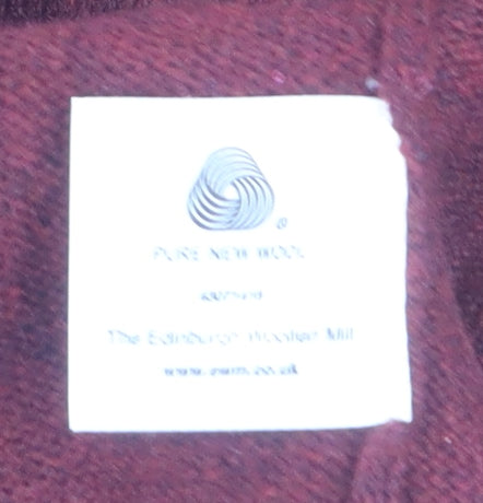James Pringle Men's Red Wool V-Neck Jumper XL Classic Knitwear