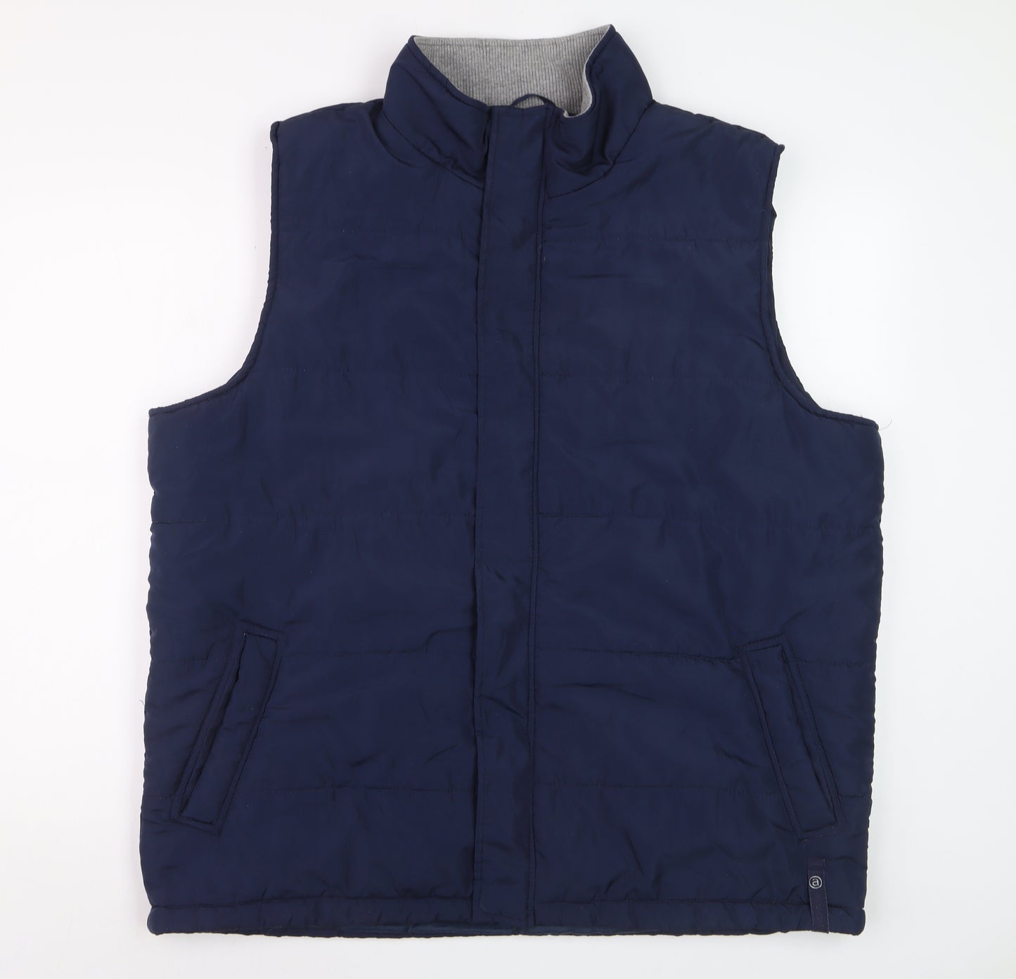 Avenue Men's Blue XL Padded Polyester Bodywarmer Waistcoat
