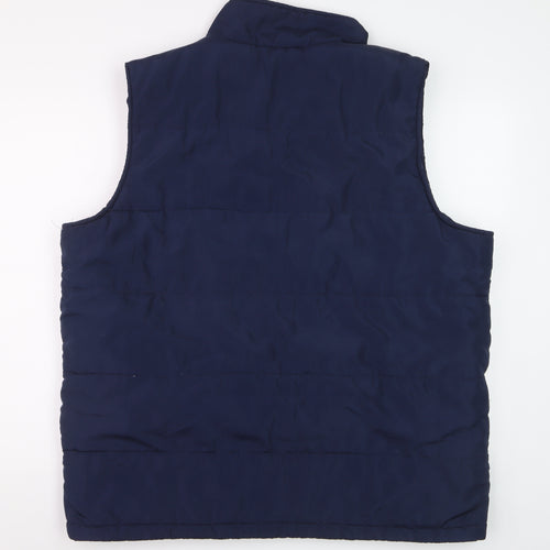 Avenue Men's Blue XL Padded Polyester Bodywarmer Waistcoat