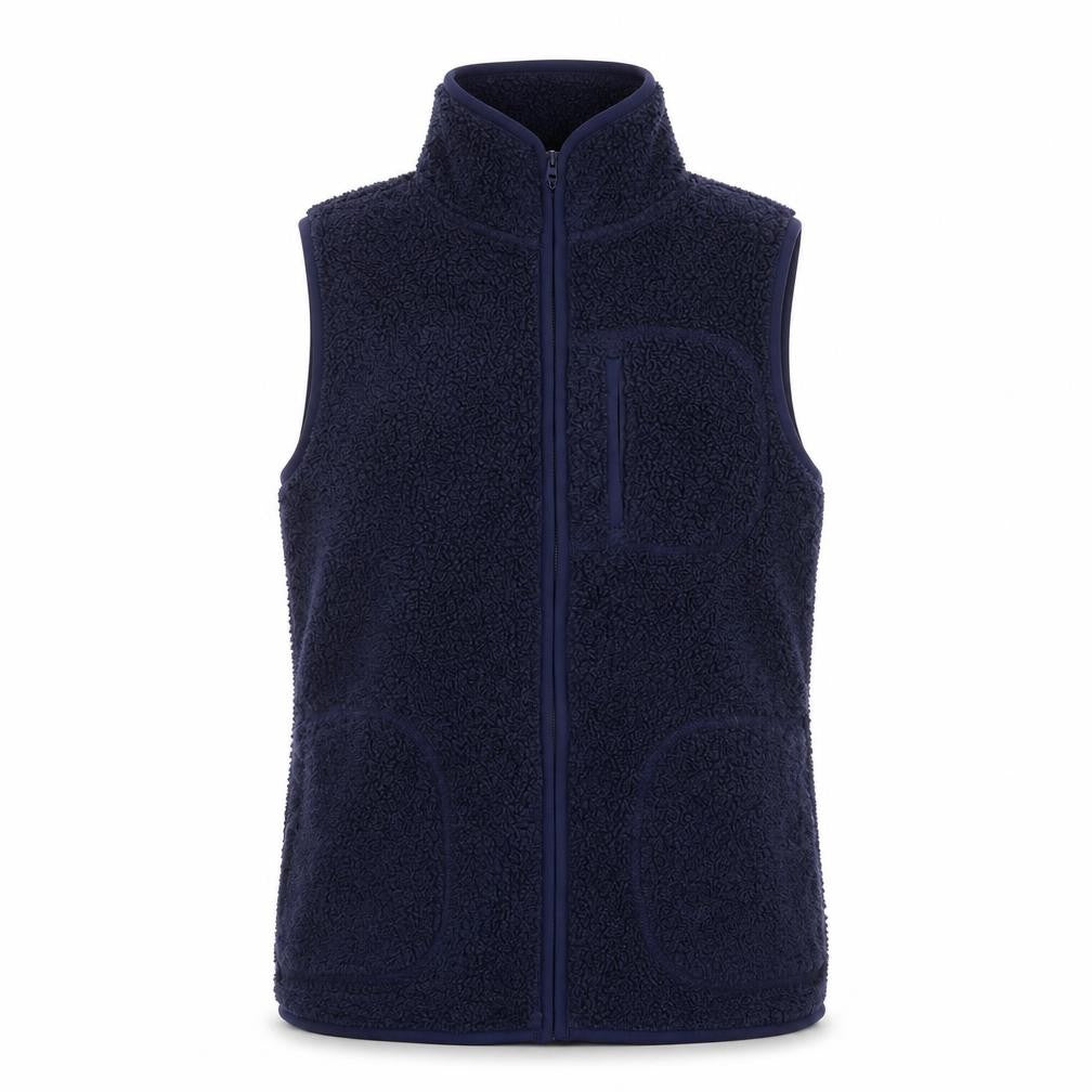 Bonmarché Women Blue Fleece Zip Waistcoat Size 10