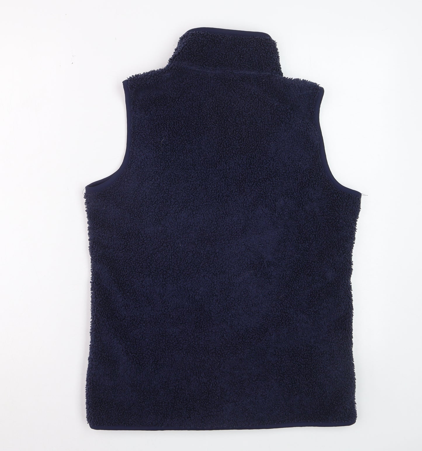 Bonmarché Women Blue Fleece Zip Waistcoat Size 10