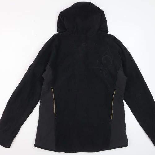 Kalenji Women's Black Hoodie Fleece 1/2 Zip Size 14 Running Top